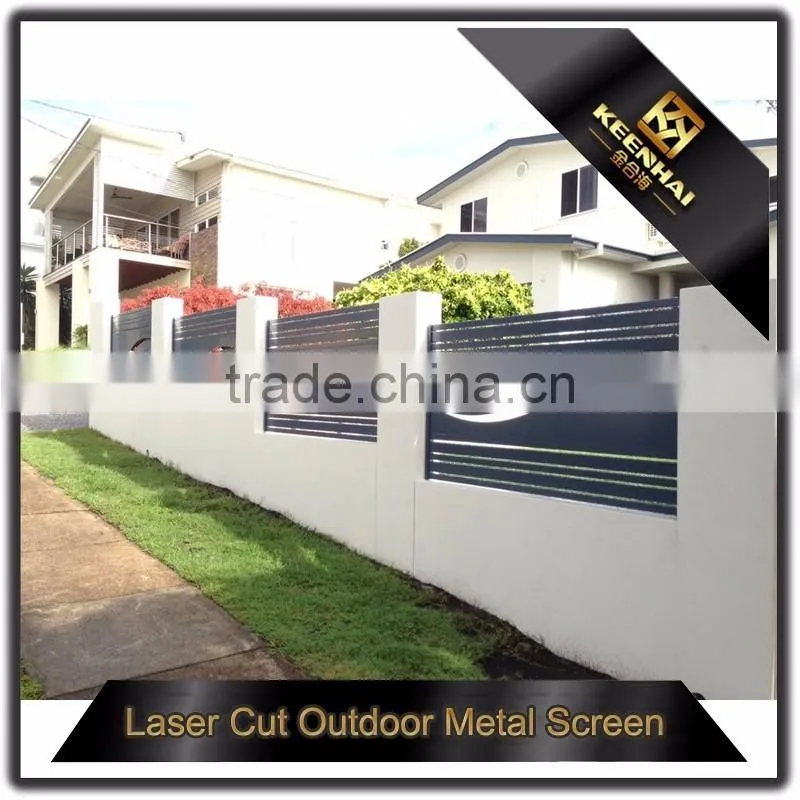 Decorative Laser Cutting Aluminum Perforated Metal Sheet Fence for Garden