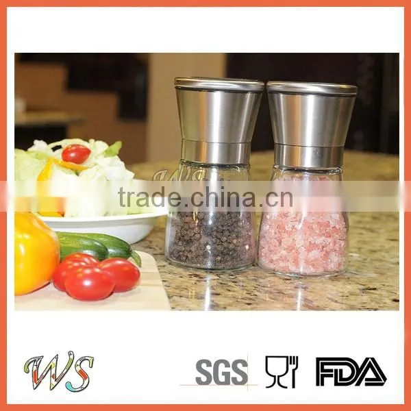 WS-PP12 Premium Salt and Pepper Grinder Set (set of 2) with FREE Salt and Pepper Shakers (set of 2)