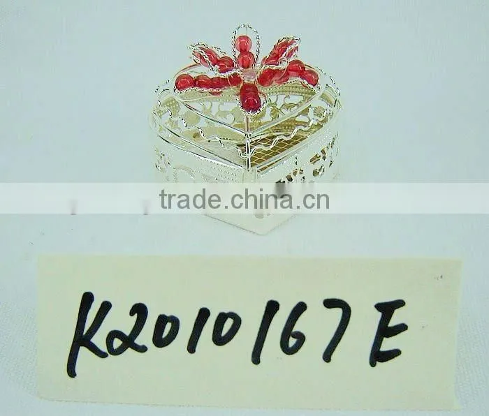 Silver Metal Decorative Gift Packing Box for holiday use