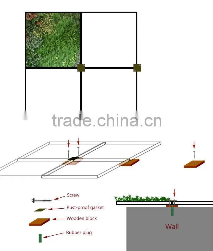 Only $ 1 for Artificial outdoor plant wall sample (Off-price Merchandise for sale new goods )