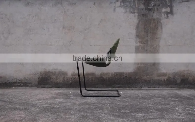 2015 new modern leather metal base designer chair
