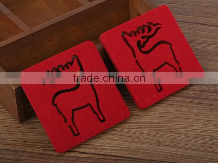 cat shaped cup coaster