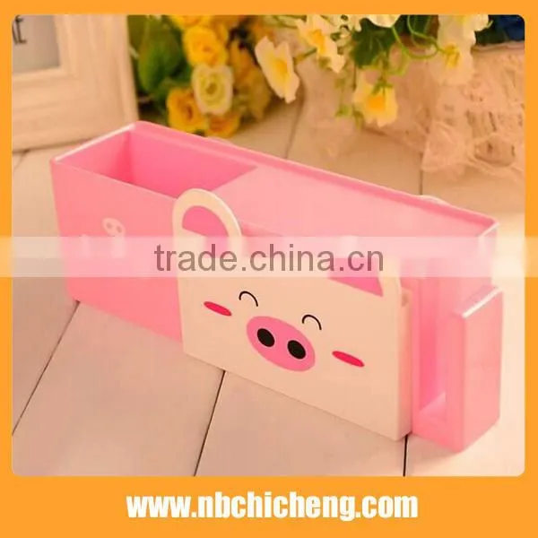 Cartoon Style Plastic Kid Toothbrush Holder With Suction Cups