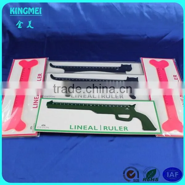 Kingmei screen printing acrylic table card display sign for medical ruler,printing plastic plate