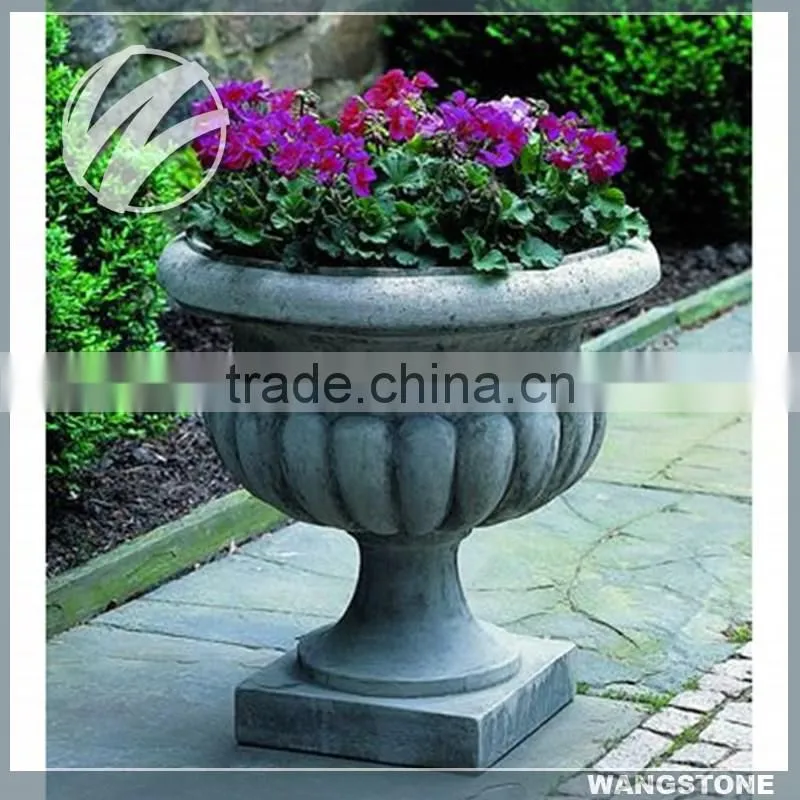 Antique Large Square Decor Granite Stone Garden Planter