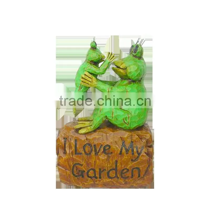 resin garden decoration frog statues