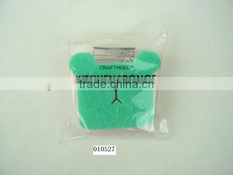 kitchen sponge with scouring pad