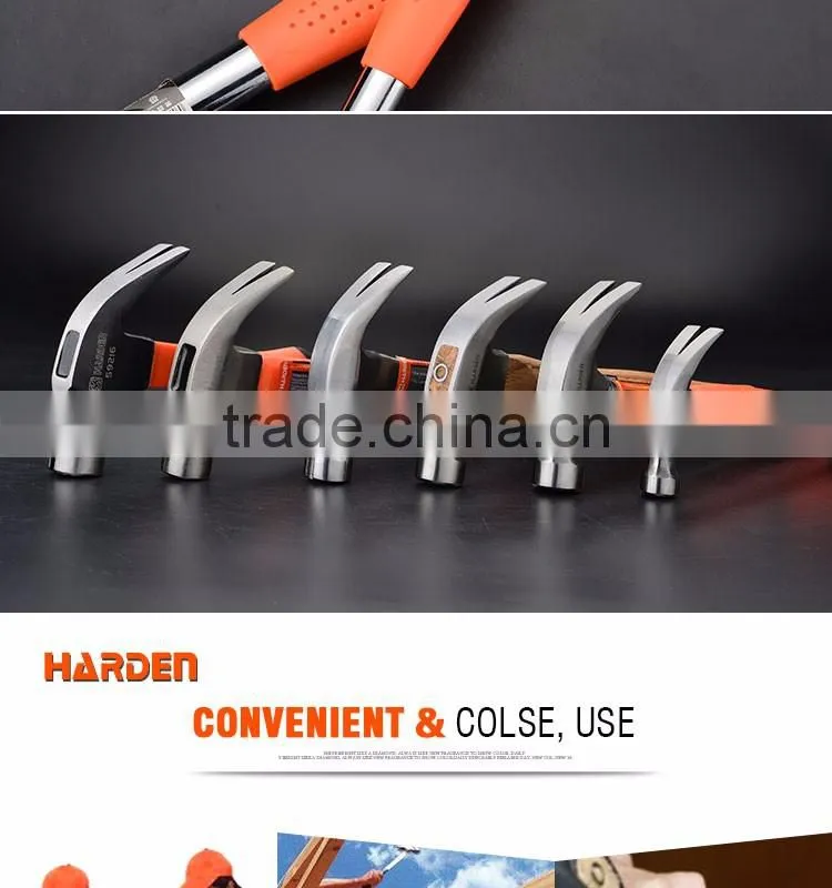Professional Carbon Steel Claw Hammer With Tubular Handle