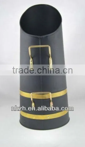 household fireside metal matte black coal scuttles