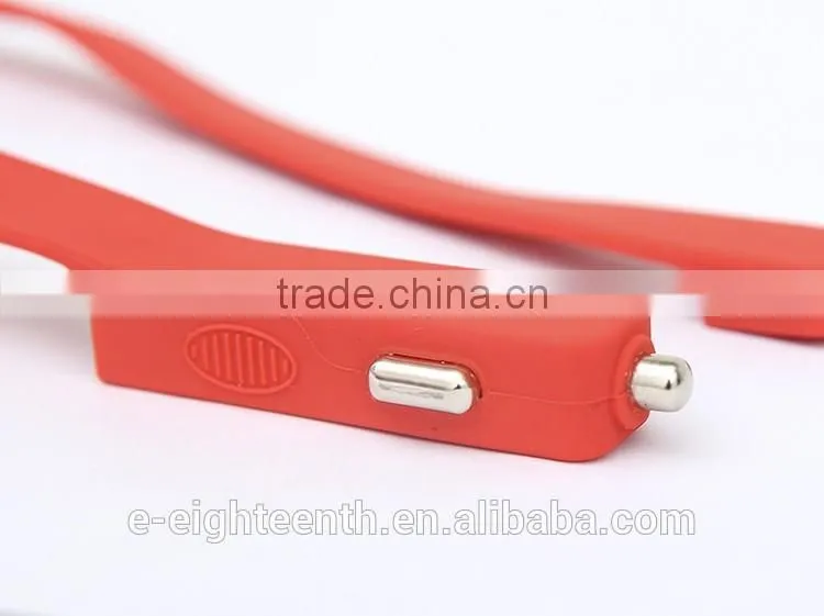 High quality 2 in 1 long silicon car charger with USB port 2.1A output apply to android for mobile