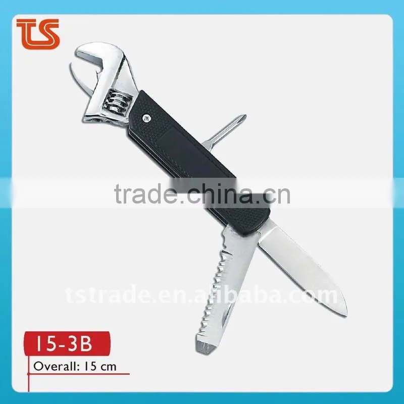 Stainless steel multi wrench/multi tools,multifunctional tools pocket tool 15-3B