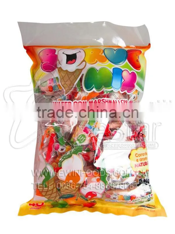 Bag Packing Ice Cream Marshmallow Filling With Frutiy Jam