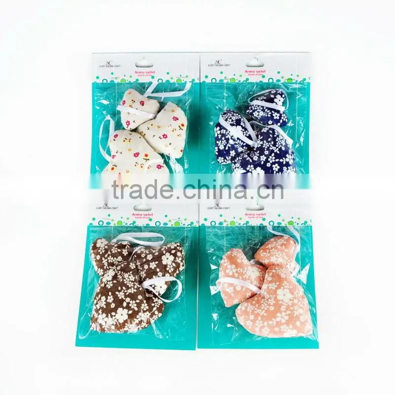 EA2-140013 verious fragrance heart shape quality scented sachet