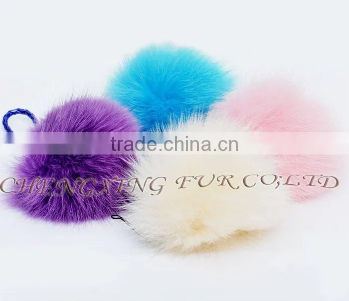 CX-P-23 Genuine Fox Fur Ball Pendant Fox Fur Pom Poms