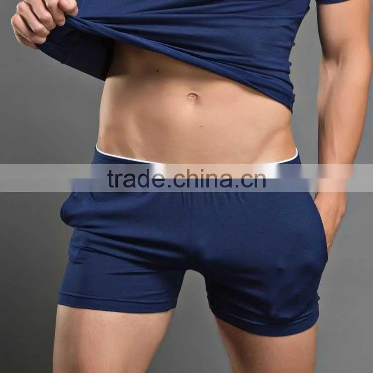 whilte plain cotton seamless underwear for boys wholesale