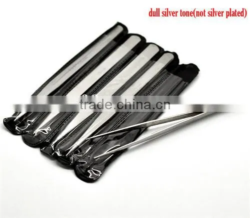 China Wholesale Silver Tone Straight Tweezers Jewelry Repair Tools