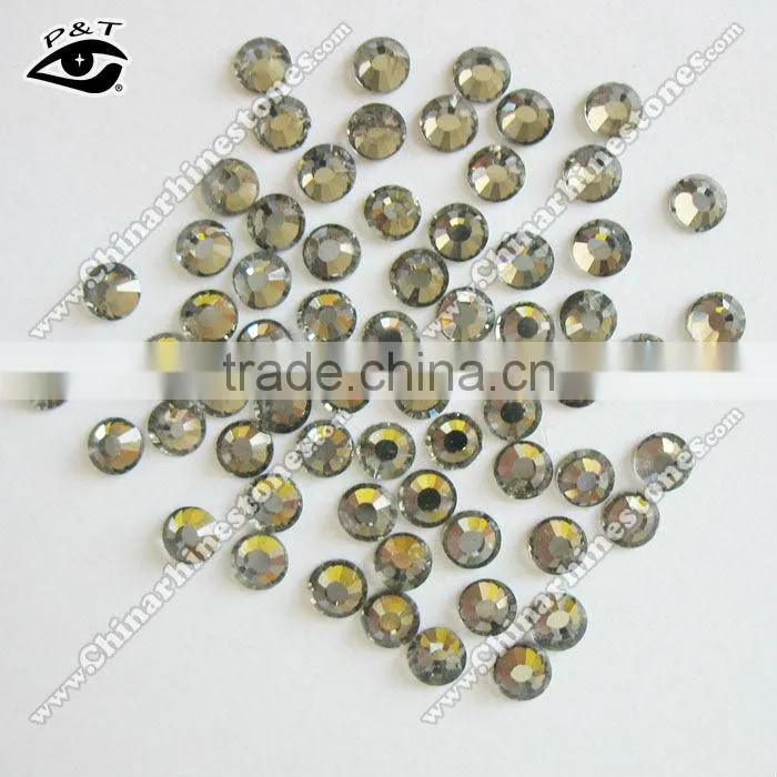 Non hotfix DMC rhinestone ss20 black diamond color rhinestone for t shirt