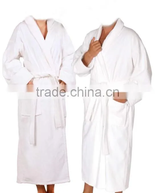 100% cotton hotel luxury terry cloth towel bathrobe spa