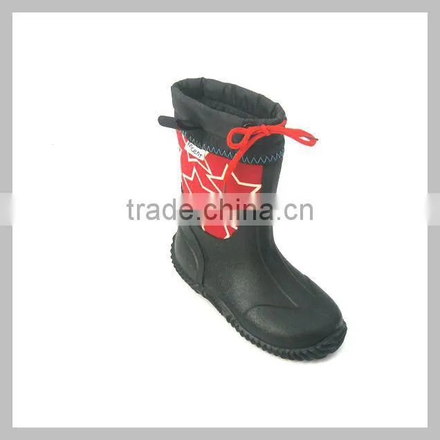 Kids rubber boots transfer printing