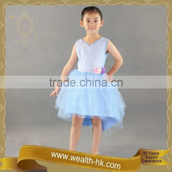 Layer Tulle Short Front and Long Back Flower Girl Dresses