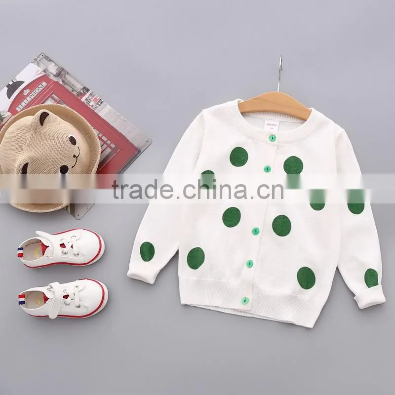 Children clothing tops design woolen hand knit neck sweater for girls