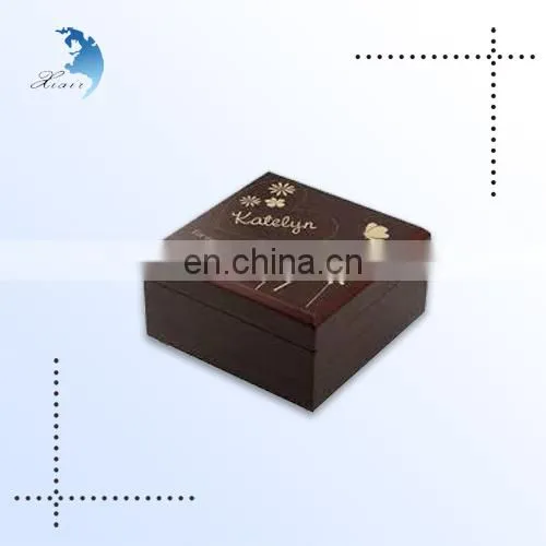 Beautiful Flower Pattern Decorative Wooden Gift Boxes For Jewelry