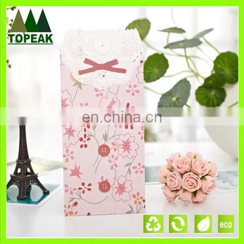 Topeak high quality colorful paper envelope printed with best selling