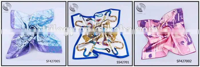 Hangzhou factory derect sale 14mm twill fashion silk scarf