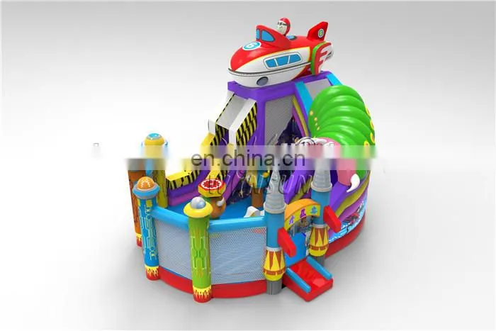 New Arrival inflatable super slide with obstacle course