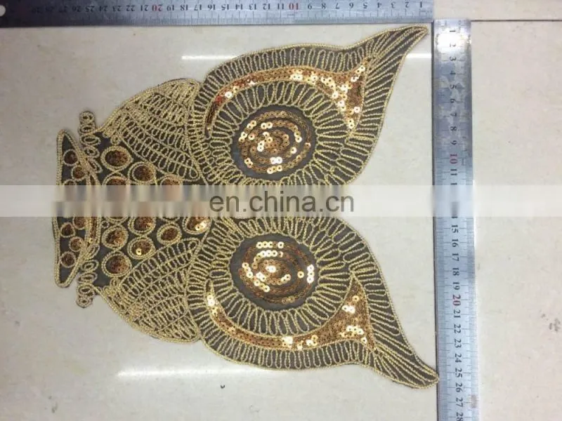 2016 cheap embroidery sequins cute hot fix motifs,fashion patches,embroidered patch
