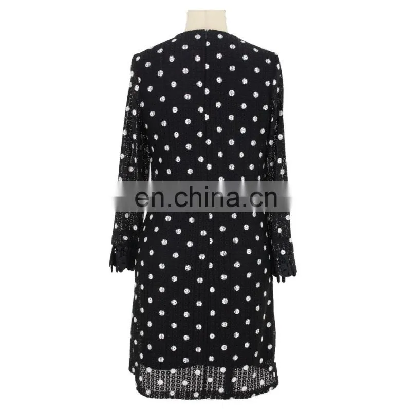 Black&White Abstract Floral Print 2 In 1 Mesh Bralet woman sexy dress
