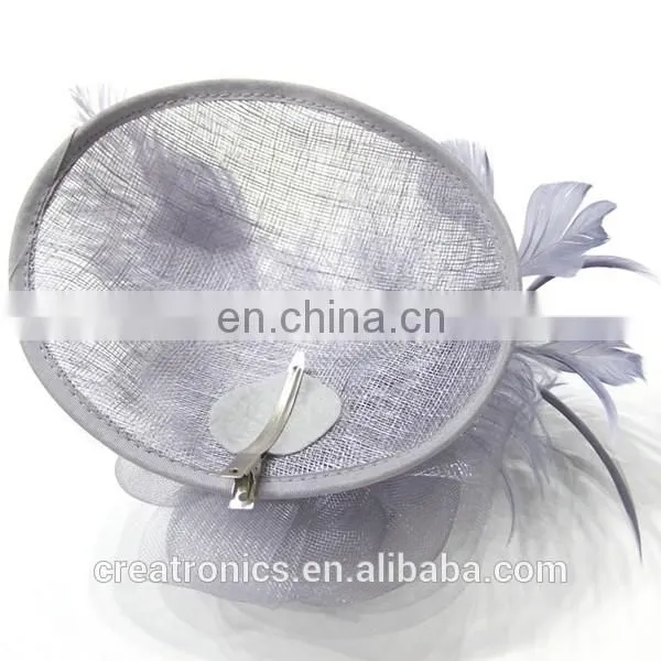 Handmade Wedding Party Sinamay Hat Bases Women Wholesale Church Hat Ladies Sinamay Wholesale Make Church Hats