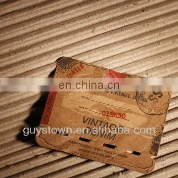 custom fashion design leather patch label for jeans garment