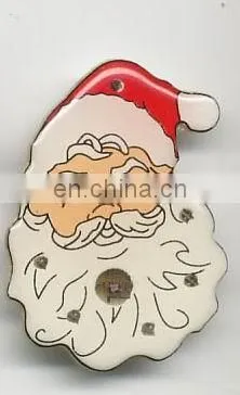 Christmas decorating gifts flashing lapel pin multiple shapes China supplier