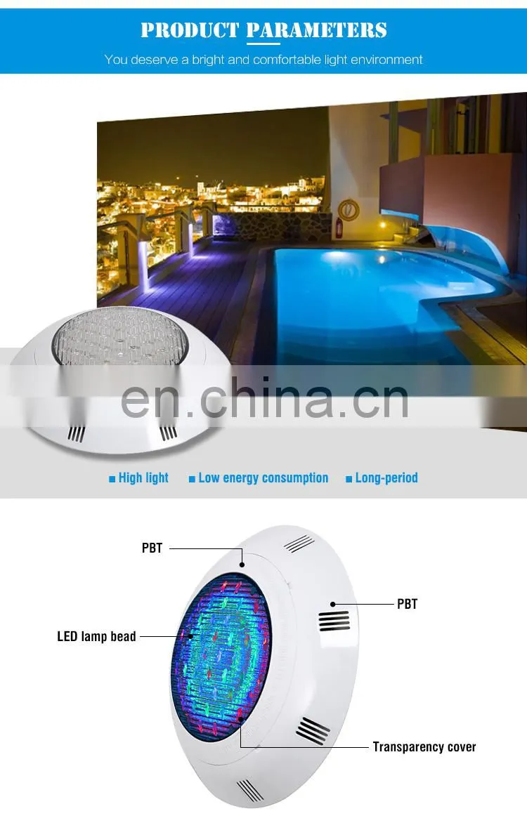 IP68 Led Surface Mounted Waterproof Transformer 12V Par56 Smd Led Swimming Pool Lighting