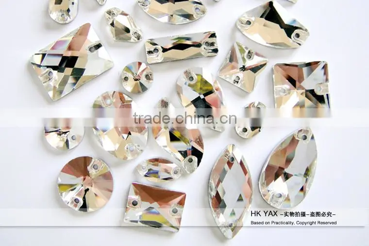 1201C China manufacturer sew on mirrors stone, bling sew on stone mirrors, wholesale mirros sew on stone