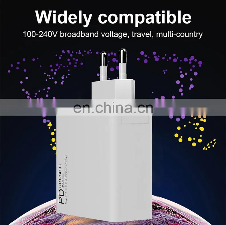 2020 New Coming PD 45W Adapter Charger Mobile Phone Fast Charger USB C Wall Charger Support Power Adapter For iPhone 11 Pro Max
