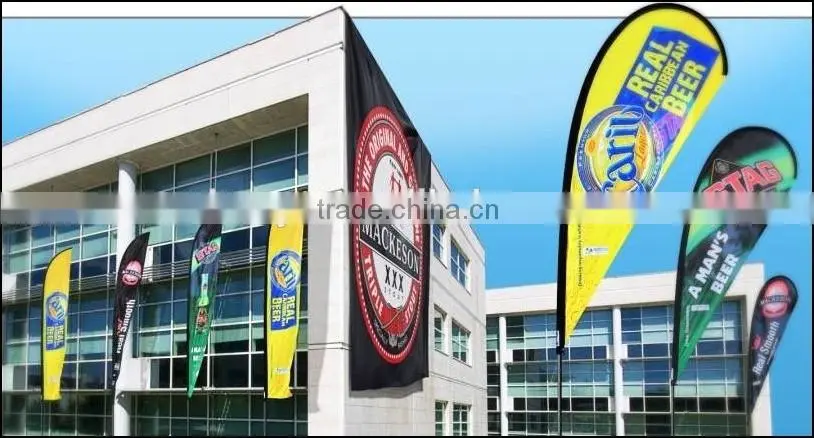 Hot sale outdoor promotion custom beach flag/Cheap custom car flag