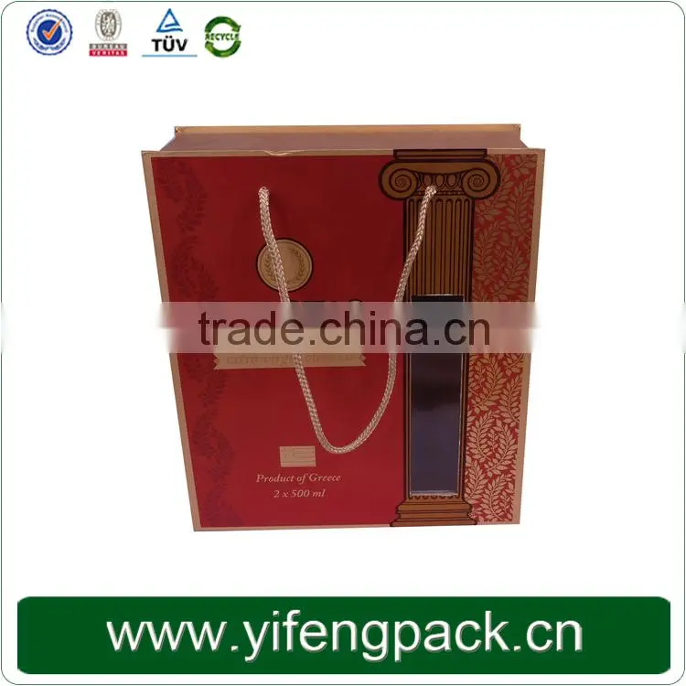 2014 YF-150323 High Quality Wine Glass Cardboard Gift Box