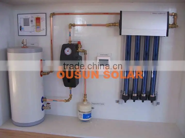 Split pressurized solar water heater
