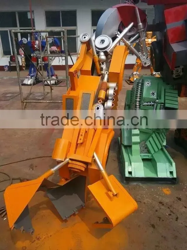 Ironhide large outdoor sculpture cartoon figure iron man sculpture for public plaza exhibition celebration