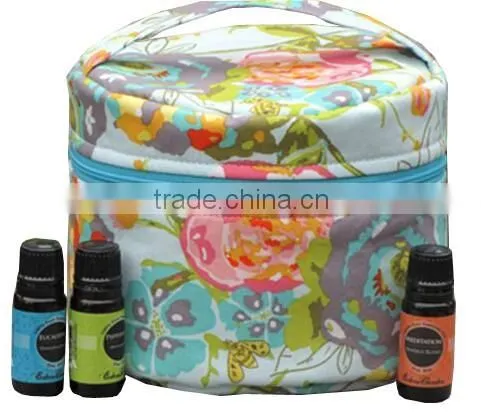 High quality canvas essential oil diffuser carry bag,removable design essential oil carrying bag