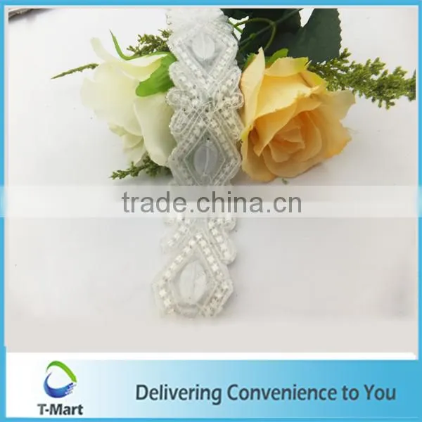 factory of crystal applique for bridal sash decoration