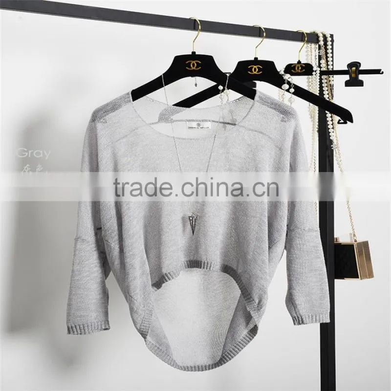 New fashion women summer pullover breathable sweater with best qualtiy