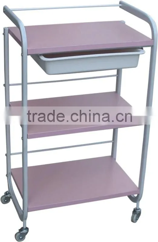 Cheap and Durable Hair Coloring Salon Trolley Salon Equipment Assistant Tool Car