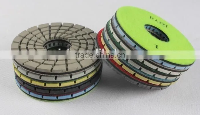 floor five step resin dry concrete polishing pads
