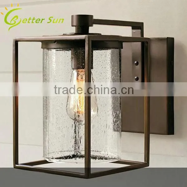 Vintage Industrial Lamp Edison Brass Cage Wall Light