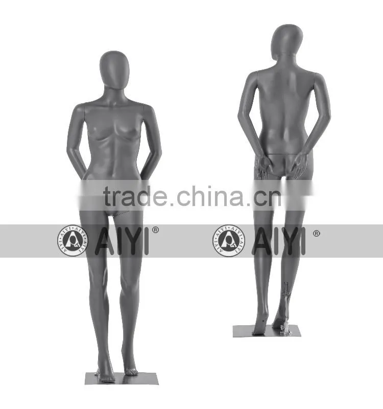Pewter Female Full Body Sexy Underwear Mannequin Bust