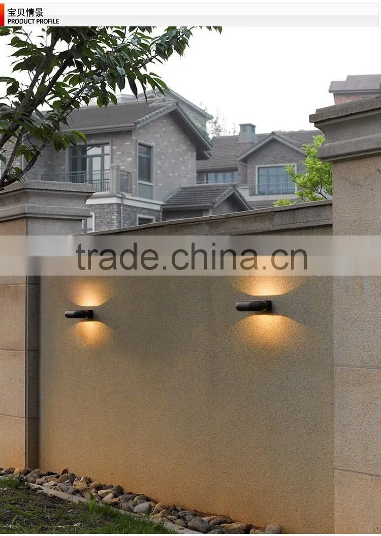 up and down LED wall light 5W morden die casting aluminum outdoor LED wall light