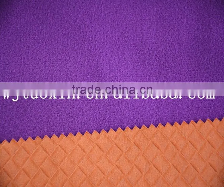 embossed fabric bonded with tpu and 75D brushed fabric